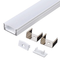 Profilé aluminium pour bande lumineuse led, 6 m/1m 2m 3m, pour éclairage d'intérieur, 17x8mm