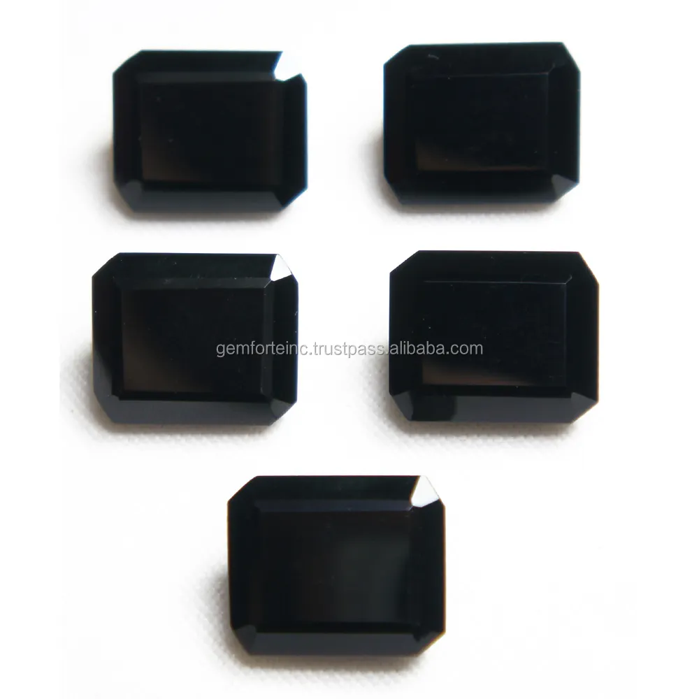AAA Grade Black Onyx Gemstone Mixed Shape Cabochon Faceted Calirated Sizes Natural Onyx Loose Gemstone for Making Jewelry