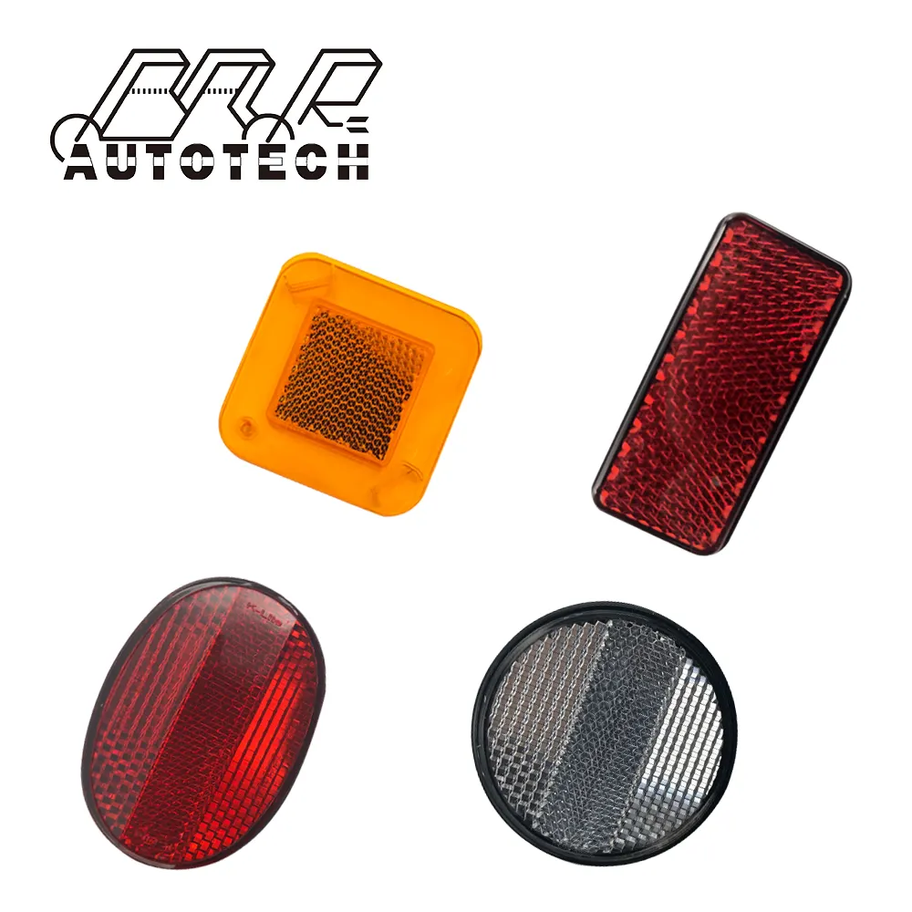 Placa reflectante trasera para bicicleta, kit de plástico para radios