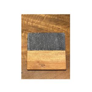 Unique Wedding Wooden <b>Cork</b> Black Marble square and <b>Table</b> Cup Mug Tea Coffee Wine Plate Coasters Drinks for Hot Product - Product Image 1