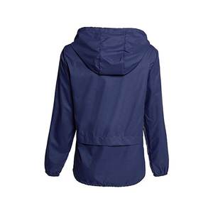 แจ็กเก็ตกันลมลำลองพร้อมฮู้ดปรับได้มีเชือกผูกสำหรับทุกฤดูกาลดึงแน่นสำหรับการป้องกันฝน - Product Image 4