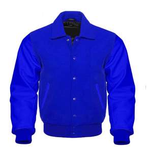 Chaqueta Bomber de invierno personalizable de talla grande para hombre, estilo universitario de béisbol con detalle de Letterman, impermeable y transpirable - Product Image 1