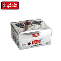 Tacómetro con Carcasa de Aluminio y Lente de Vidrio LED Blanco de 127 mm, 233911SW-SM, Pantalla Analógica de 11000 RPM, Luz de Advertencia de Cambio de Marcha
