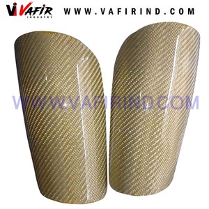 Espinillera de fútbol, protector de fibra de vidrio carcon, 3 piezas - Product Image 5