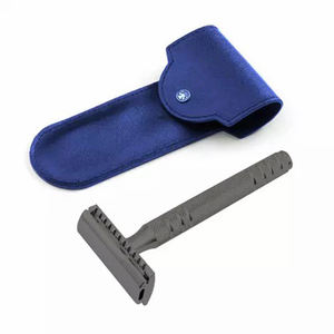 Kit de aseo de lujo OEM para hombre, maquinilla de afeitar en húmedo de color cromado, maquinilla de afeitar de seguridad de doble filo, maquinilla de afeitar de latón con etiqueta privada - Product Image 2