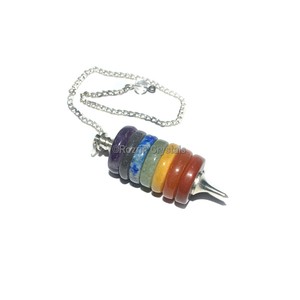 Pendule à disque des sept chakras, vente en gros - Product Image 1