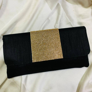 Bolso de mano étnico de seda cruda - Product Image 1