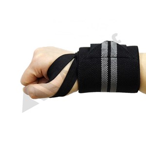 2020 Wholesale Quality Neoprene Nylon Weight Lifting Wrist Wraps Custom Logo and Color Strength Training Wraps for <b>Fitness</b> - Product Image 5