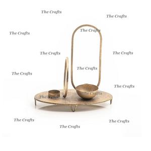 Aluminium <b>Gold</b> Color <b>Candle</b> Holder With Finest Quality <b>Candle</b> Holder For Home Hotel And Restaurant Decor - Product Image 4