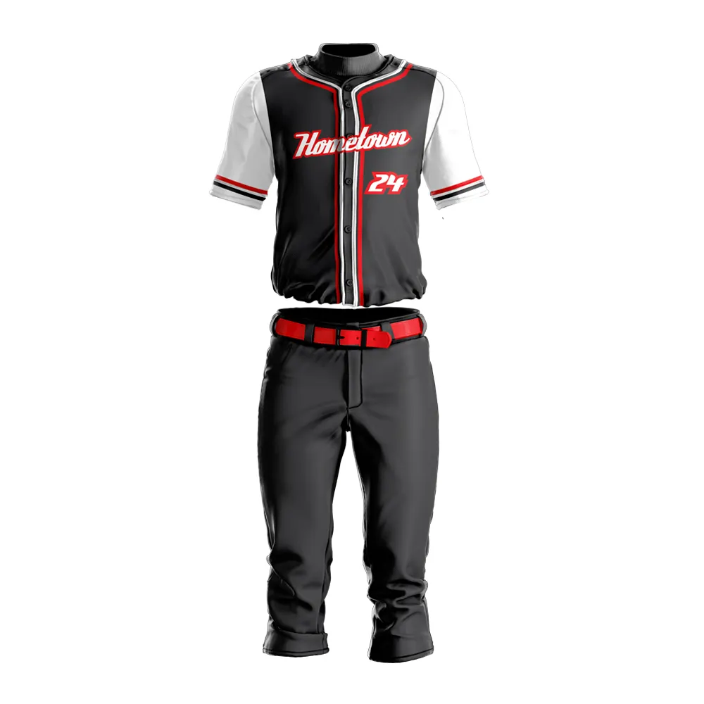 Uniforme de beisebol personalizado, logotipo personalizado da moda roupa subolmação atacado camisas de beisebol seco design para venda feita no paquistão