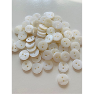 Boutons de chemise en nacre blanche naturelle, en perles, tailles assorties pour les fabricants de vêtements et de bijoux
