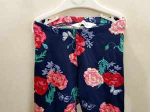 กางเกงเลกกิ้งเด็กผู้หญิงลายดอกไม้ ผ้าฝ้ายยืด สไตล์ลำลอง แบรนด์ดัง ของเหลือจากการผลิต  สต็อกจำนวนมากจากบังกลาเทศ - Product Image 6