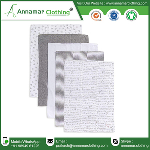 100% tissu de burp de mousseline de bambou avec différentes formes personnalisables 3 trois couches tissu de burp de gaze de mousseline avec marque privée - Product Image 4