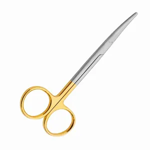 Surgery Metzenbaum dissecting Nelson Dressing Scissors 7" with Tungsten Carbide Inserts and Gold Rings