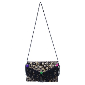 2023 Hot Selling <b>Indian</b> Designer Cotton Shoulder <b>Bags</b> Vintage Style with Bow Decoration Wholesale From Manufacturer BG-61-1 - Product Image 2