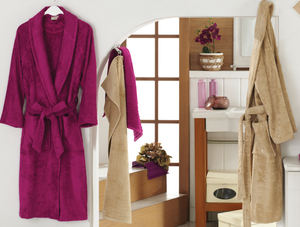 บ้านสวมใส่ผ้าฝ้าย100% เทอร์รี่เสื้อคลุมผู้หญิงผ้าฝ้าย100% เสื้อคลุมอาบน้ำของผู้หญิงที่มีคุณภาพสูงแห้งเร็ว - Product Image 6