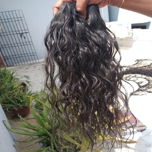 100% Virgin Cuticle Aligned Straight Human Hair Extensions Unprocessed Weave Bundles From India Soft Hand Feeling - Product Image 1
