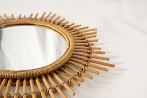 ที่ดีที่สุด-ขายหวาย Sun Shape กระจกความงามใหม่ตกแต่งบ้าน2020 Made In Vietnam - Product Image 4