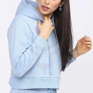 Sudadera con capucha para mujer con logotipo personalizado al por mayor, ropa deportiva de color sólido, novedad, éxito de ventas para verano e invierno, estampado con patrón - Product Image 4
