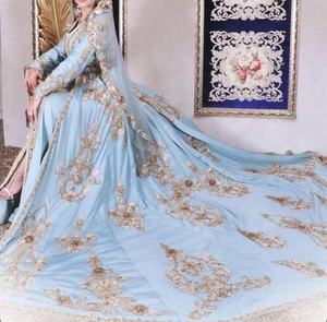 ATIYA LIBAS Robe de mariée Lehenga Choli en acétate de luxe pour femme avec veste à broderie lourde-Design Inde et Pakistan - Product Image 1
