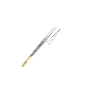 Хирургический прямой микро-кольцевой пинцет диаметром n-Dust с противоударной нержавеющей сталью, 18,5 см-7 1/4 дюйма