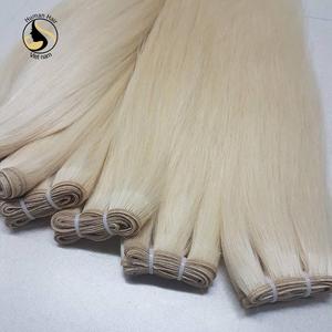 Extension de cheveux naturels blonds 613, tissage fait à la machine, couleur russe, livraison depuis le Vietnam, en stock - Product Image 4