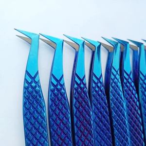 Pinzas para extensiones de pestañas de acero inoxidable japonesas puntiagudas profesionales de alta calidad, herramienta de belleza probada a mano, tendencia - Product Image 2