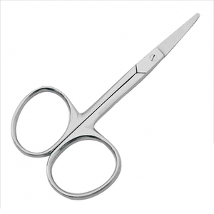 Ciseaux de broderie classiques à poignée enduite de couleur bleue à aiguille pointue avec lames tranchantes et droites 2.75" - Product Image 3