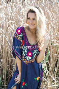 ชุดเดรสแม็กซี่ปักลายดอกไม้สำหรับผู้หญิง,ชุดเดรสชายหาดสุดพิเศษแบบฮิปปี้ฮิปปี้โบฮีเมียนสีสดใสสำหรับฤดูร้อน - Product Image 4