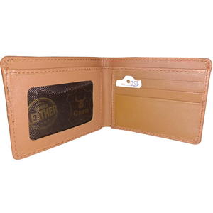 Cartera de Cuero Genuino de Alta Calidad Color Marrón Unisex para Dinero y Tarjetas, Antirrobo, con Logotipo Personalizado, Precio al por Mayor, EE. UU. - Product Image 1