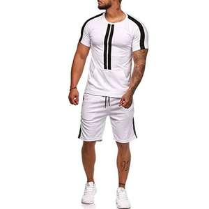 Chándal de material transpirable para hombre, ropa de media manga totalmente personalizada, informal, para verano, conjuntos dobles - Product Image 1