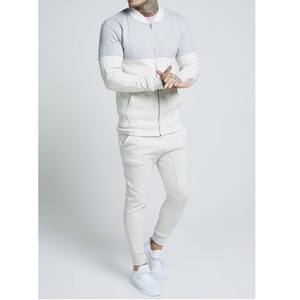 Ensemble de survêtements à fermeture éclair pour hommes, survêtements 2 pièces à capuche et pantalon long avec bloc de couleurs - Product Image 5
