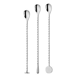 Cuillère en acier inoxydable à long manche pour restaurants hôtels mélange de cocktails cuillère en acier inoxydable pour articles de bar - Product Image 6