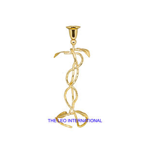 เชิงเทียนอะลูมิเนียมชุบทอง ดีไซน์หรูหรา สำหรับตกแต่งบ้าน งานแต่งงาน ให้แสงสว่างสวยงาม - Product Image 2