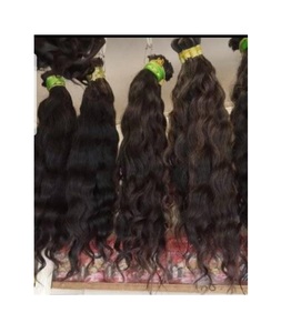 100% NATURAL INDIAN HUMAN HAIR EXTENSIONS RAW HAIR BUNDLES 100% <b>TOP</b> QUALITY RAW INDIAN TEMPLE HAIR BUNDLES - Product Image 5