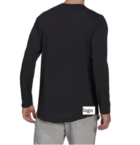 T-shirt de Sport à manches longues pour homme, 65% Polyester, 35% coton, importé du Bangladesh - Product Image 3