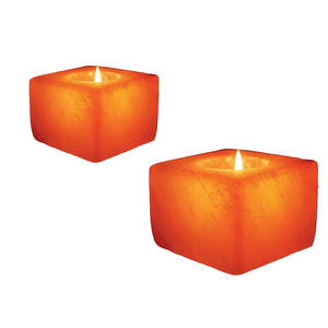 ที่ใส่เทียนทีไลท์ทรงลูกบาศก์ทำจากเกลือหิมาลัย วัสดุออร์แกนิคทำมือ พิมพ์ลาย 4 สี รุ่น SE-8385-Sian Enterprises - Product Image 4