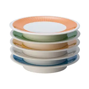 Biểu Tượng Tùy Chỉnh Máy Rửa Chén An Toàn Không Thể Phá Vỡ Nhật Bản Phong Cách Băng Tải Melamine Sushi Tấm Cho Nhà Hàng