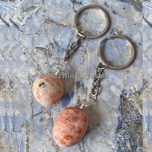 Porte-clés en pierre de soleil, pierre brute, meilleur rapport qualité/prix - Product Image 1