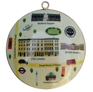 Christmas <b>Tree</b> <b>Ornaments</b> Wholesale Round Decal Metal <b>Tree</b> Decoration Christmas <b>Ornament</b> High Quality - Product Image 3