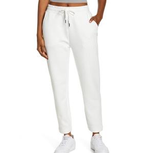 Nouveauté Pantalon de survêtement en molleton 100% coton à jambe droite pour femme avec logo personnalisé Style streetwear - Product Image 4