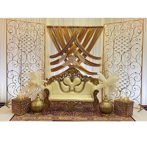 ที่ดีที่สุดเจ้าสาวฉากหลังตกแต่งเวทีผนังเทียนใหม่ Candlelit ฉากหลังเวทีแต่งงานผนังมหัศจรรย์แต่งงานเวทีฉากหลังเทียน - Product Image 1