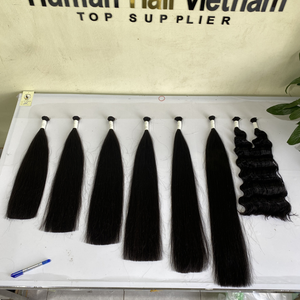 Extension de cheveux malaisiens naturels lisses, 100% cuticules, vente en gros, haute qualité - Product Image 4