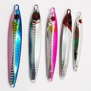 Birçok renk Glow karanlık Metal jig yavaş jig bıçak balıkçılık Lures çeşitli ağırlık Combo 60/80/100/120g/150g