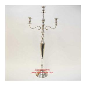 Luxury Silver Candelabra for Sale Tall Floor <b>Standing</b> Centerpiece Metal Candelabra For Decoration Metal Handmade Candelabra - Product Image 1