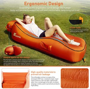 Chaise longue gonflable, lit de plage, chaise de camping, canapé gonflable, <span class=keywords><strong>hamac</strong></span> avec oreiller - Product Image 1