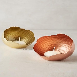 Meilleure vente de bougeoirs décoratifs Accessoires d'éclairage en bois et pieds en métal Pots à bougies Tables de mariage Pots à bougies - Product Image 3