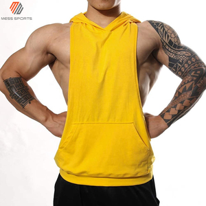 MESS SPORTS Nueva Camiseta sin Mangas con Capucha para Hombre, para Gimnasio, Ejercicio, Fitness, Secado Rápido, Transpirable, Estilo Casual - Product Image 2