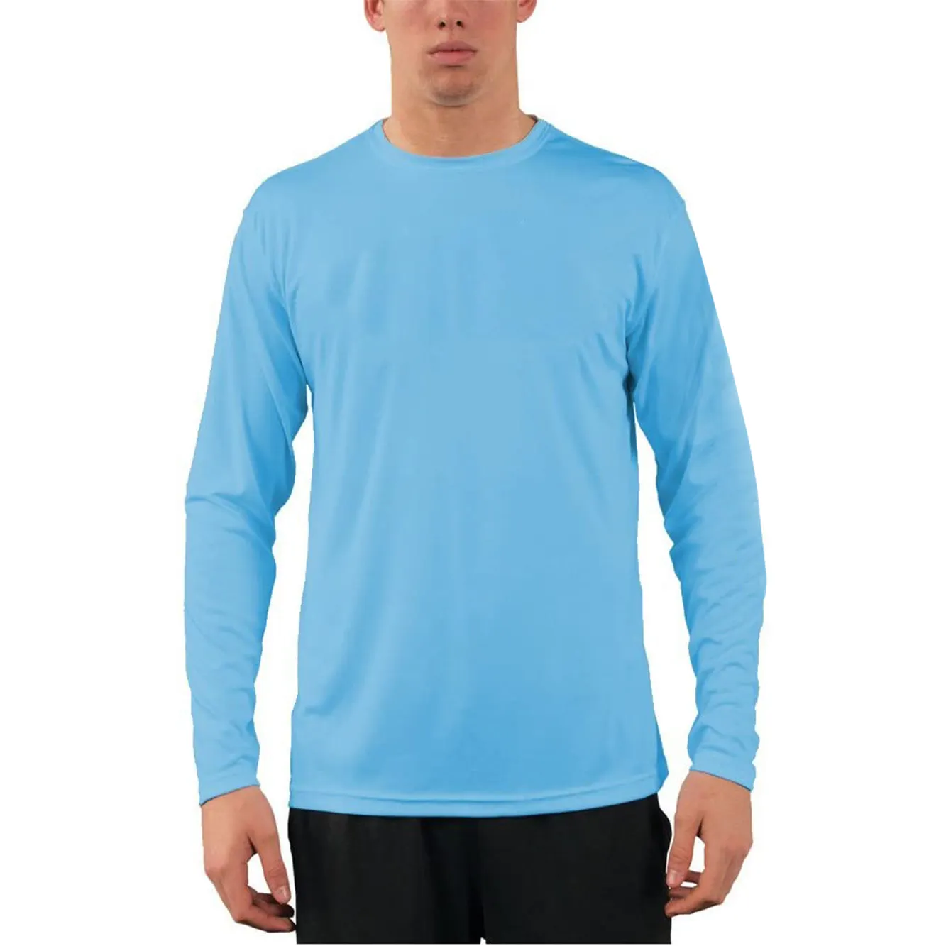C גברים של UPF 50 + UV שמש הגנת ביצועים ארוך שרוול חיצוני T חולצה