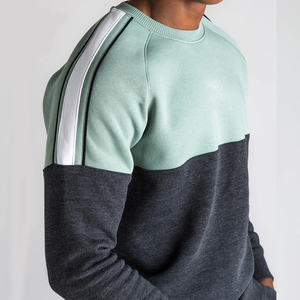 Sweats à capuche décontractés à col rond de haute qualité en coton épais pour hommes Streetwear d'automne à motif uni - Product Image 3